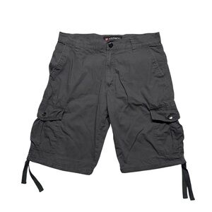 Southpole Y2K Vintage Mens Cargo‎ Shorts Size 34 Gray Ripstop Streetwear Skater